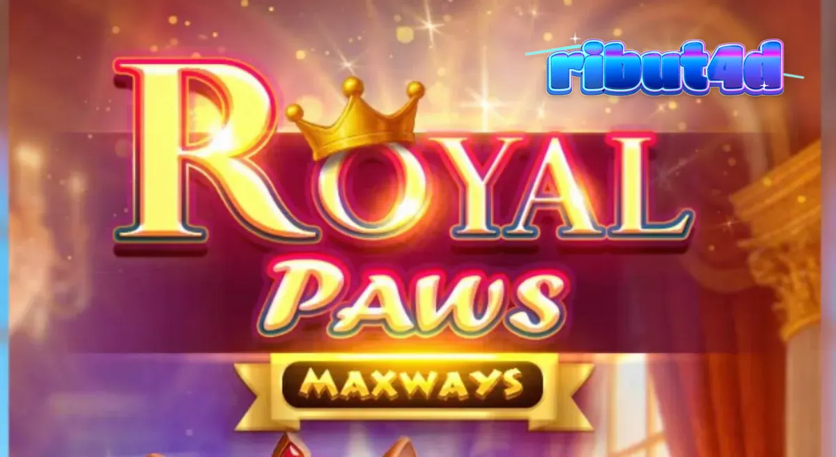 Tampilan visual slot Royal Paws Maxways dengan tema taman istana mewah